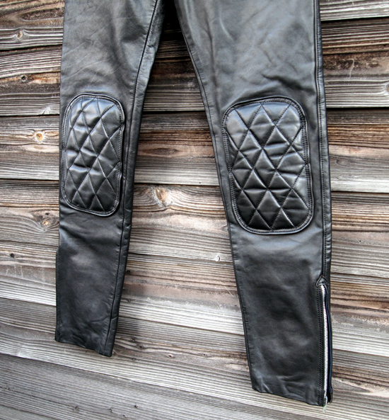 BARKBOX Slim Paddeed Leather Troursers