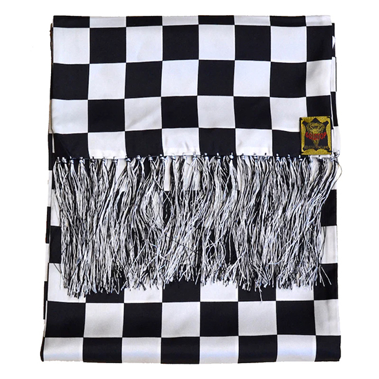 <img class='new_mark_img1' src='https://img.shop-pro.jp/img/new/icons55.gif' style='border:none;display:inline;margin:0px;padding:0px;width:auto;' />GOLDTOP 100% Silk Chequered Flag Scarf