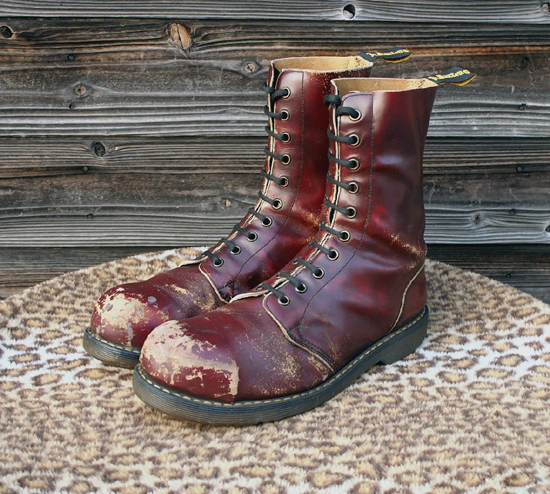 Dr.Martens 10Hole Burgundy Vintage (UK/8.5) DR-04 - BARKBOX