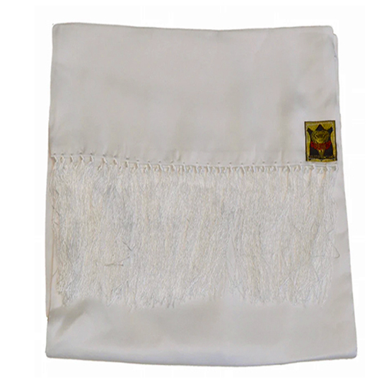 <img class='new_mark_img1' src='https://img.shop-pro.jp/img/new/icons55.gif' style='border:none;display:inline;margin:0px;padding:0px;width:auto;' />GOLDTOP 100% Silk Old English White Scarf