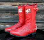 <img class='new_mark_img1' src='https://img.shop-pro.jp/img/new/icons47.gif' style='border:none;display:inline;margin:0px;padding:0px;width:auto;' />Frank Thomas Red Padded Middle Boots (UK/9) ukb-212