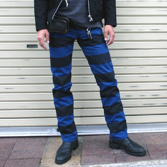 <img class='new_mark_img1' src='https://img.shop-pro.jp/img/new/icons29.gif' style='border:none;display:inline;margin:0px;padding:0px;width:auto;' />BARKBOX Deep BlueMatte Black Heavy Cotton Border Pants