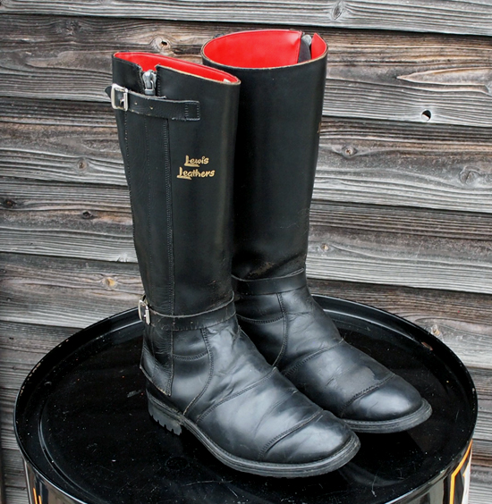 ルイスレザー ヴィンテージ レア物 英国製 ブーツ 黒 レディース 