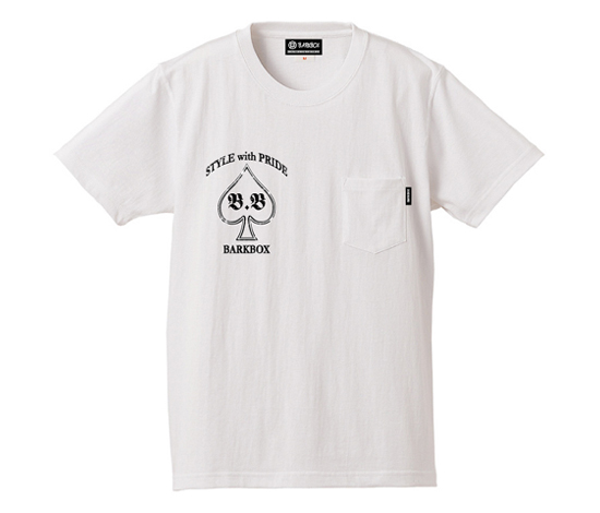 <img class='new_mark_img1' src='https://img.shop-pro.jp/img/new/icons29.gif' style='border:none;display:inline;margin:0px;padding:0px;width:auto;' />BARKBOX White Pocket T-shirt Super Heavy Cotton