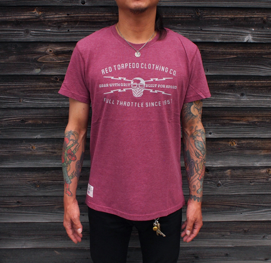 <img class='new_mark_img1' src='https://img.shop-pro.jp/img/new/icons29.gif' style='border:none;display:inline;margin:0px;padding:0px;width:auto;' />Red Torpedo Burgundy Marl T-Shirt