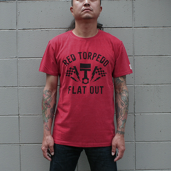 <img class='new_mark_img1' src='https://img.shop-pro.jp/img/new/icons5.gif' style='border:none;display:inline;margin:0px;padding:0px;width:auto;' />Red Torpedo Flat Out T-Shirt (Heather Red)