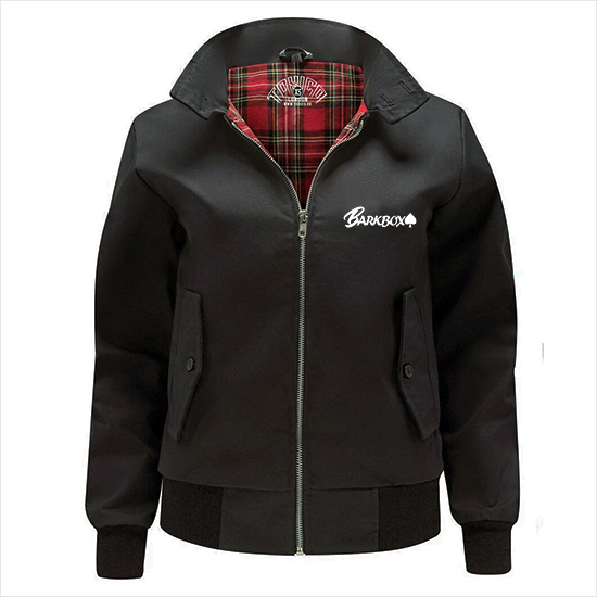 <img class='new_mark_img1' src='https://img.shop-pro.jp/img/new/icons29.gif' style='border:none;display:inline;margin:0px;padding:0px;width:auto;' />BARKBOX Black Harrington Jacket (Made by Toxico London)