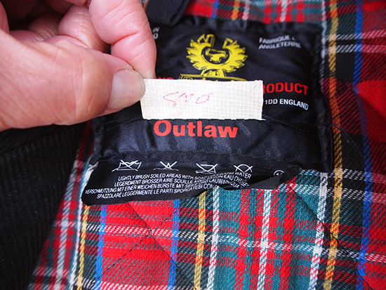 80年代 英国製 デッドストック Belstaff ベルスタッフ Outlaw