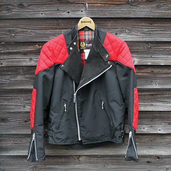 <img class='new_mark_img1' src='https://img.shop-pro.jp/img/new/icons5.gif' style='border:none;display:inline;margin:0px;padding:0px;width:auto;' />Vintage Belstaff Outlaw Nylon Jacket Black/Red (38) boj-006