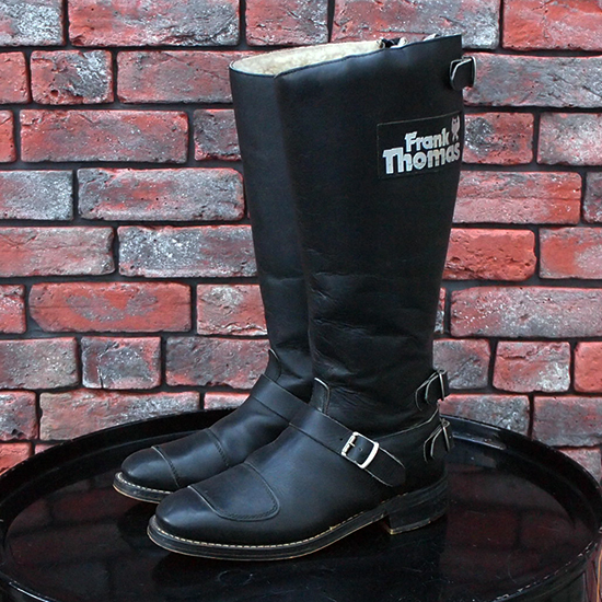 <img class='new_mark_img1' src='https://img.shop-pro.jp/img/new/icons5.gif' style='border:none;display:inline;margin:0px;padding:0px;width:auto;' />FRANK THOMAS 4-Buckles Back Zip Long Boots (UK/6) ukb-300