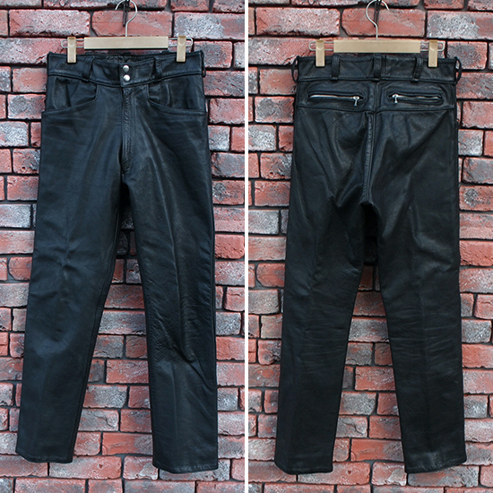 Rivetts London リベッツロンドン レザー スリム パンツ 英国製