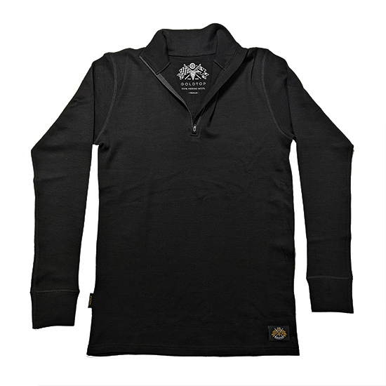 <img class='new_mark_img1' src='https://img.shop-pro.jp/img/new/icons29.gif' style='border:none;display:inline;margin:0px;padding:0px;width:auto;' />GOLDTOP Merino Wool 100 Zip Up Base Layer