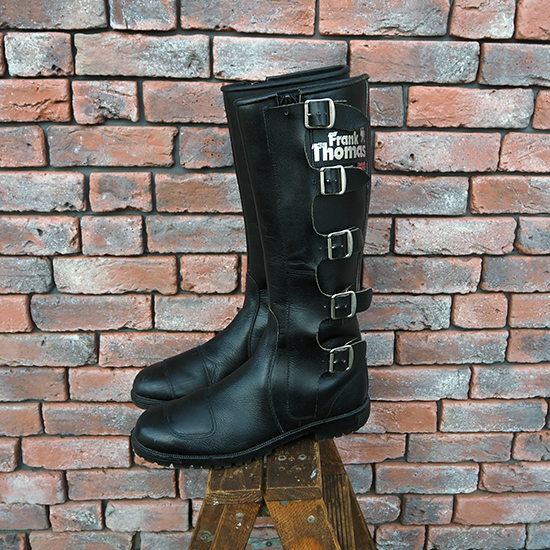 <img class='new_mark_img1' src='https://img.shop-pro.jp/img/new/icons47.gif' style='border:none;display:inline;margin:0px;padding:0px;width:auto;' />FRANK THOMAS 5-Buckles Side Zip Boots (UK/10.5) ukb-336