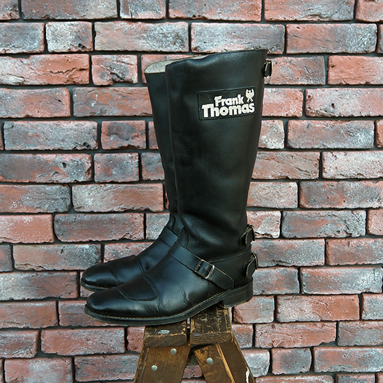 <img class='new_mark_img1' src='https://img.shop-pro.jp/img/new/icons47.gif' style='border:none;display:inline;margin:0px;padding:0px;width:auto;' />FRANK THOMAS 4-Buckles Back Zip Boots (UK/8.5) ukb-361