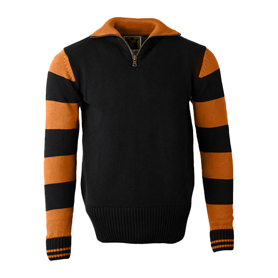 <img class='new_mark_img1' src='https://img.shop-pro.jp/img/new/icons5.gif' style='border:none;display:inline;margin:0px;padding:0px;width:auto;' />GOLDTOP 1920s Motorcycle Racing Sweater (Black/Orange)