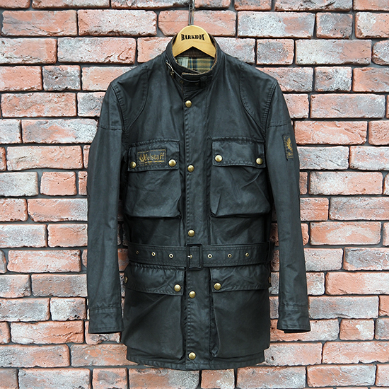 <img class='new_mark_img1' src='https://img.shop-pro.jp/img/new/icons5.gif' style='border:none;display:inline;margin:0px;padding:0px;width:auto;' />Vintage Belstaff Trialmaster Wax Cotton Jacket (34-36) ojk-38