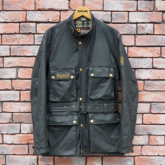 <img class='new_mark_img1' src='https://img.shop-pro.jp/img/new/icons5.gif' style='border:none;display:inline;margin:0px;padding:0px;width:auto;' />Vintage Belstaff Trialmaster Wax Cotton Jacket (40-42) ojk-40