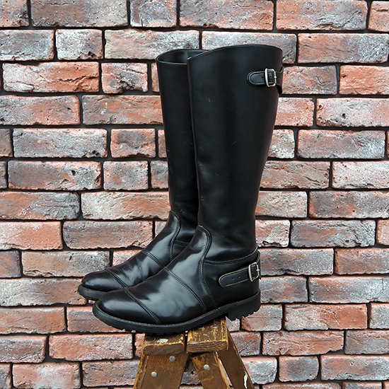 <img class='new_mark_img1' src='https://img.shop-pro.jp/img/new/icons5.gif' style='border:none;display:inline;margin:0px;padding:0px;width:auto;' />Vintage REGENT Super Hunter type Motorcycle Boots (UK/9.5) ukb-368