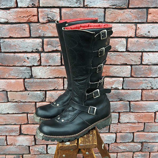 <img class='new_mark_img1' src='https://img.shop-pro.jp/img/new/icons47.gif' style='border:none;display:inline;margin:0px;padding:0px;width:auto;' />Kett Leathers 6-Buckles Boots (UK/10.5) ukb-370