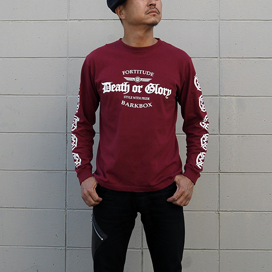 <img class='new_mark_img1' src='https://img.shop-pro.jp/img/new/icons5.gif' style='border:none;display:inline;margin:0px;padding:0px;width:auto;' />BARKBOX Death or Glory Long Sleeve - Burgundy (25ǯǰ)