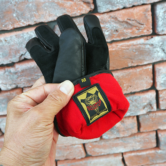 GOLDTOP ゴールドトップ バイク グローブ 牛革 レザー knox ノックス