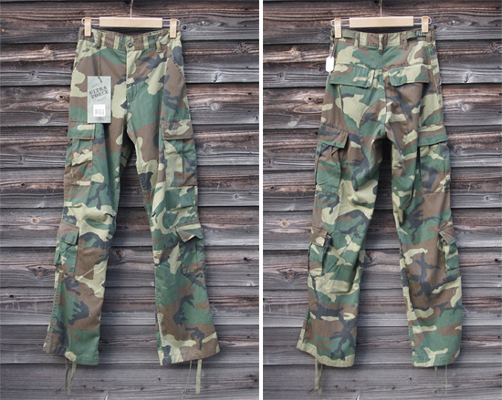 <img class='new_mark_img1' src='https://img.shop-pro.jp/img/new/icons34.gif' style='border:none;display:inline;margin:0px;padding:0px;width:auto;' />Woodland Camo Vintage Paratrooper Pants (28)