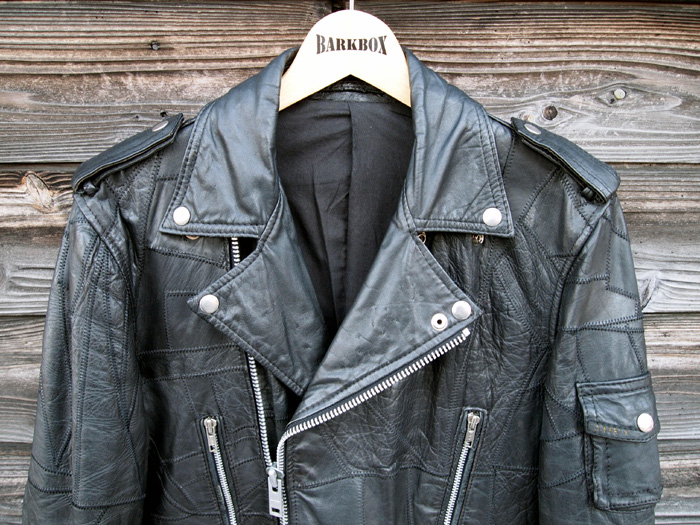 小の字ツギハギジャン bathory blackthrash 羊革 CAMPRI Patchwork Black Leather ツギハギジャン (36) VJK-63
