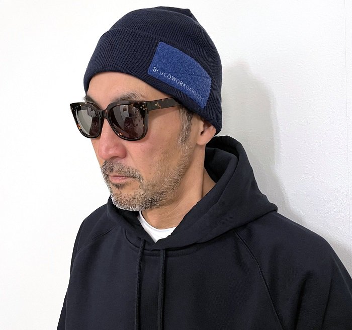 <img class='new_mark_img1' src='https://img.shop-pro.jp/img/new/icons14.gif' style='border:none;display:inline;margin:0px;padding:0px;width:auto;' />BLUCO(ブルコ)Patch Beanie/OL-231-022/Navy
