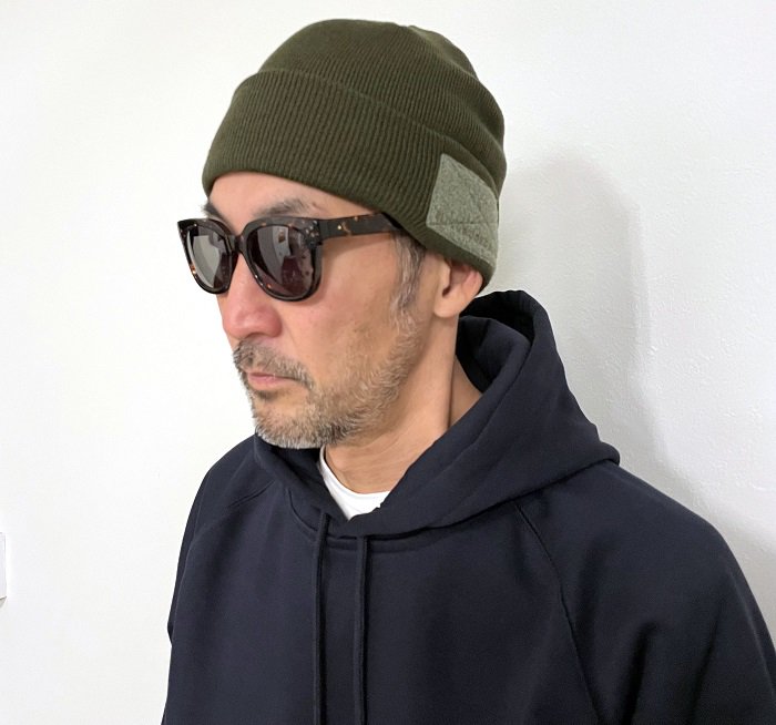<img class='new_mark_img1' src='https://img.shop-pro.jp/img/new/icons14.gif' style='border:none;display:inline;margin:0px;padding:0px;width:auto;' />BLUCO(ブルコ)Patch Beanie/OL-231-022/Olive