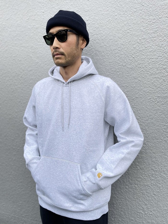 CARHARTT WIP(カーハートダブルアイピー)Hooded Chase Sweatshirt/Ash ...