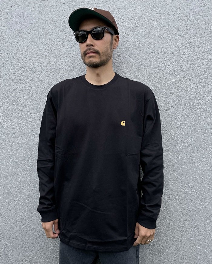 CARHARTT WIP(カーハートダブルアイピー)LS Chase T-Shirt/Black - JAKSGARAGE ONLINE SHOP