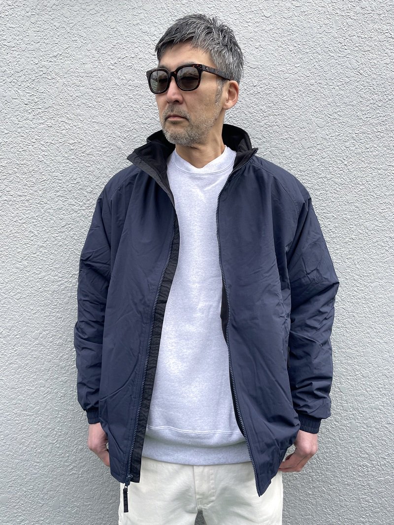 HARRITON(ハリトン)Fleece-Lined Nylon Jacket/Navy - JAKSGARAGE ONLINE SHOP