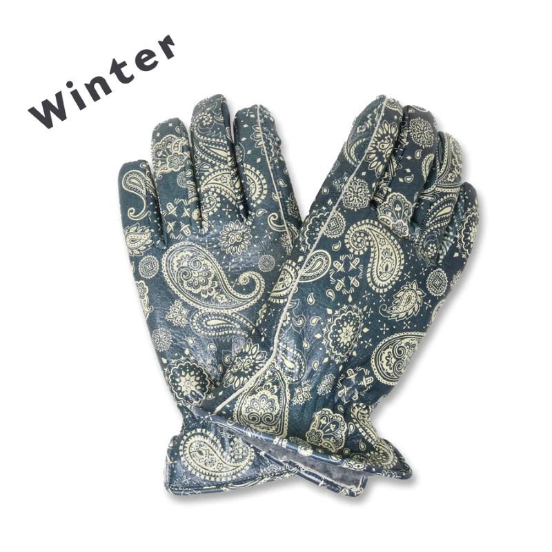 LAMP GLOVES(ץ)Winter Glove/Paisley Navy