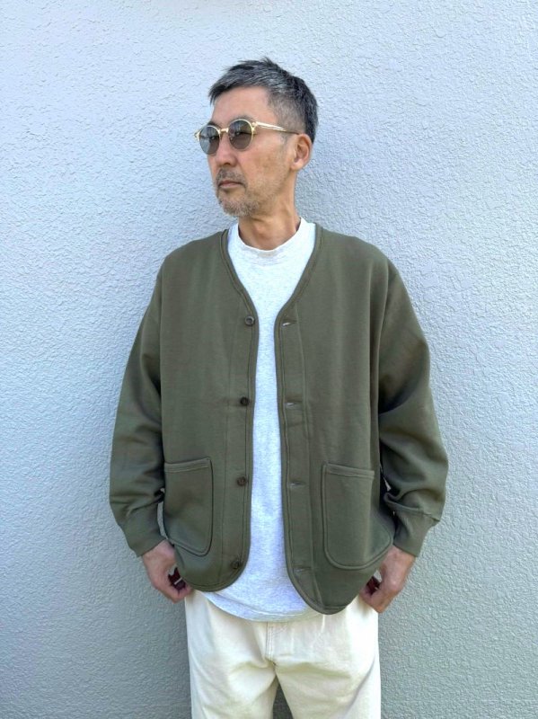 <img class='new_mark_img1' src='https://img.shop-pro.jp/img/new/icons14.gif' style='border:none;display:inline;margin:0px;padding:0px;width:auto;' />ARMY TWILL(ߡĥ)Sweat Cardigan/Khaki