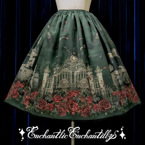 幻影薔薇城～コウモリ公爵からの招待状～スカート（３色展開） - Enchantlic Enchantilly