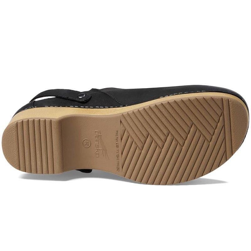 ❀美品 ダンスコ ベリー サボサンダル 38 24cm 黒 ブラック ダンスコ