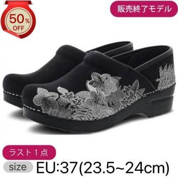 <img class='new_mark_img1' src='https://img.shop-pro.jp/img/new/icons24.gif' style='border:none;display:inline;margin:0px;padding:0px;width:auto;' />50%OFF!!ڥ󥹥ץեåʥۡProfessionalBlack Metalic Floral Print Υ֥å եϡ37(23.5~24)