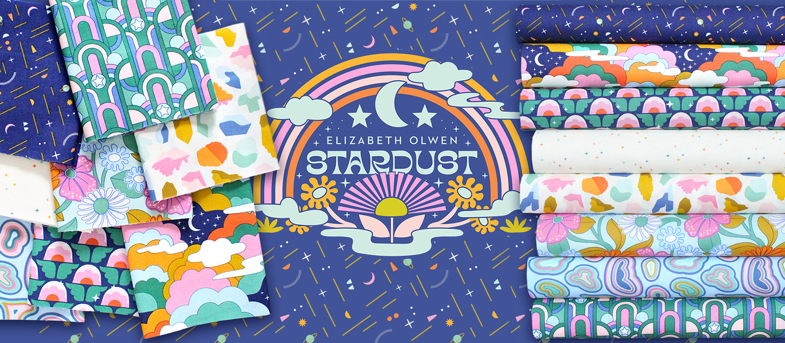 Cloud9 Fabrics Stardust Collection by Elizabeth Olwen