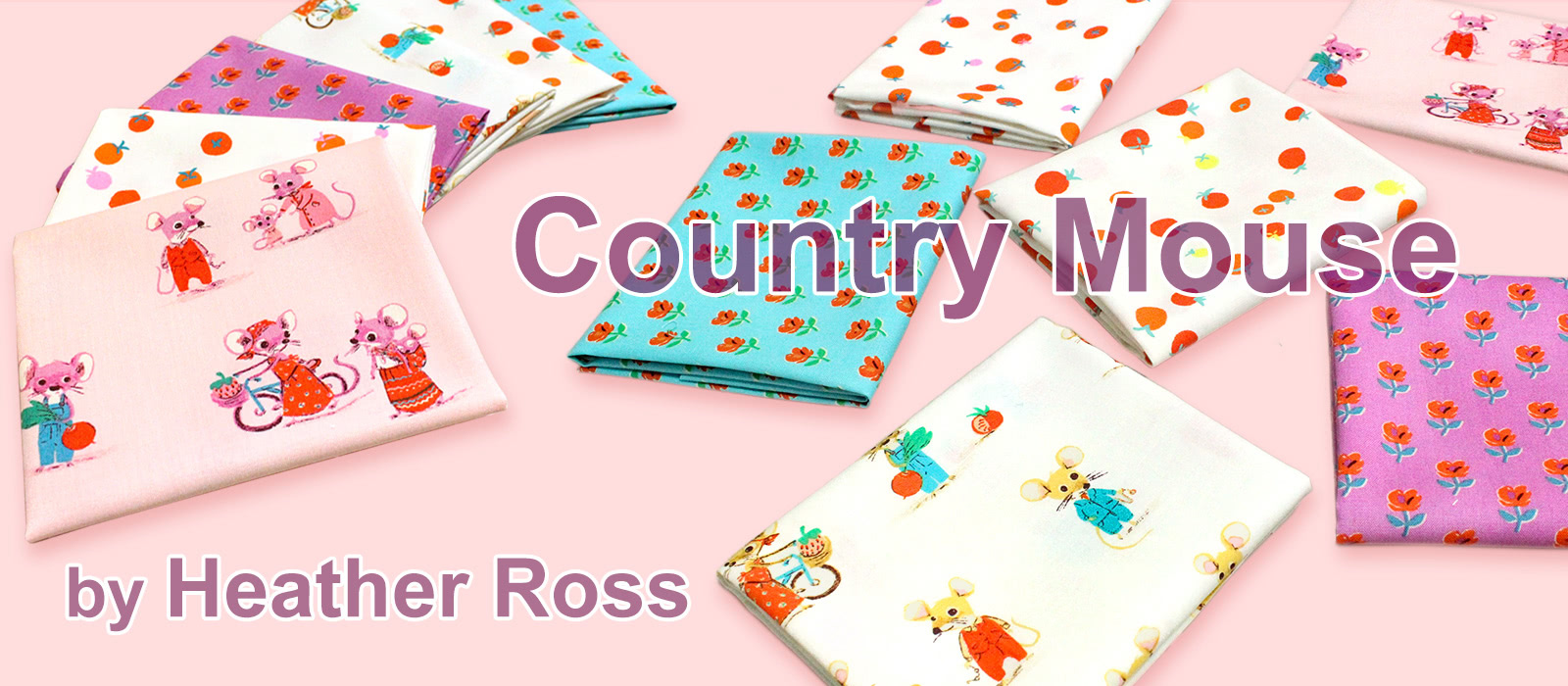 Windham Fabrics Country Mouse Collection by Heather Ross