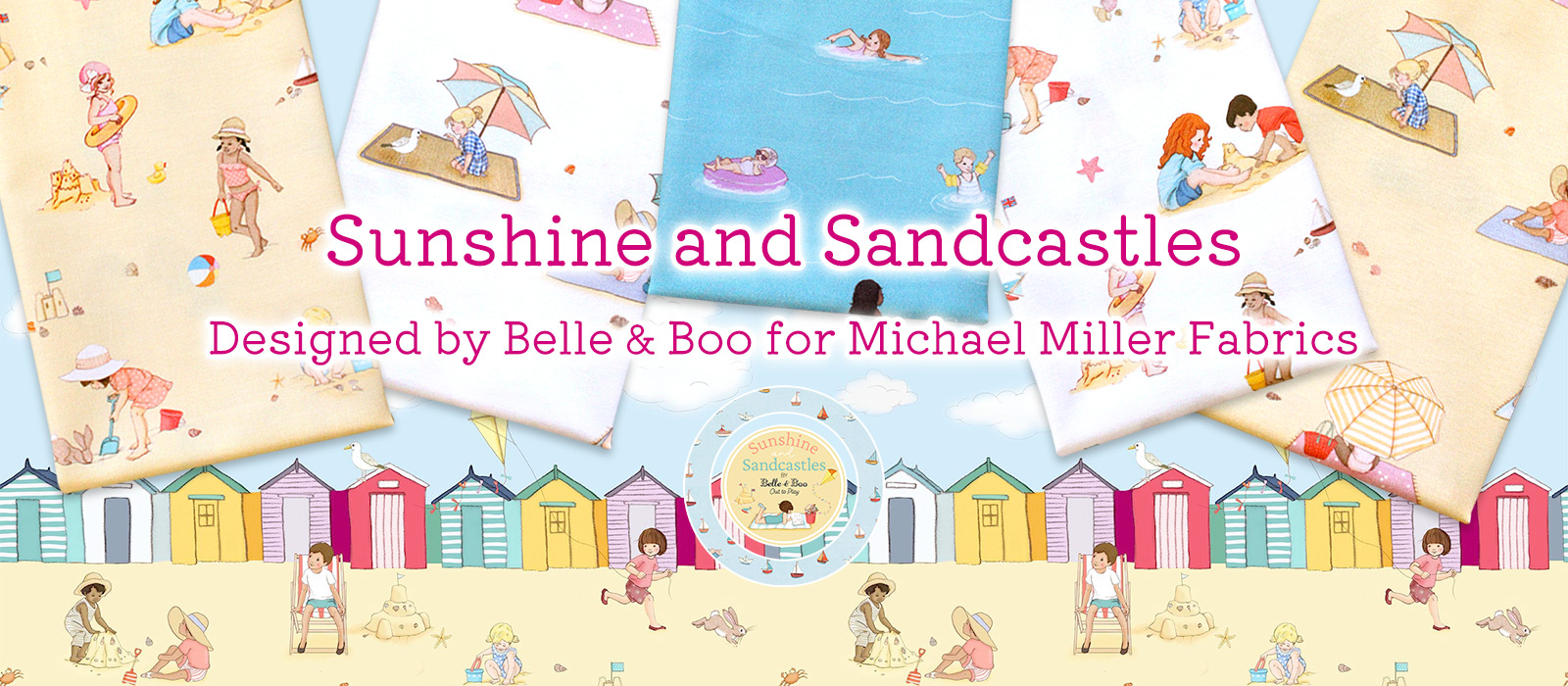 Michael Miller Fabrics Sunshine and Sandcastles Collection by Belle & Boo