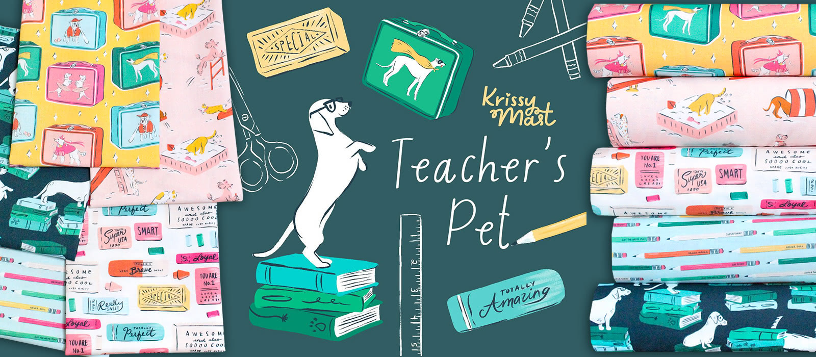 Cloud9 Fabrics Teachers Pet Collection by Krissy Mast