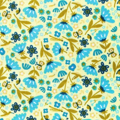 Felicity Fabrics Summer Garden in Blueberry 610022