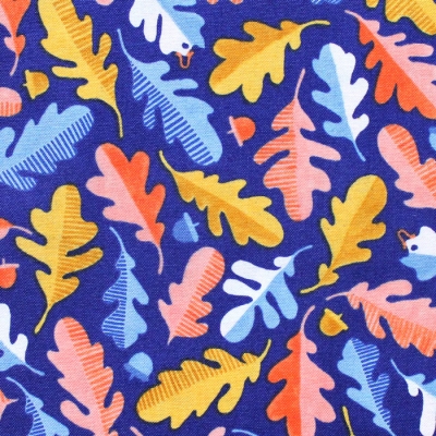 Windham Fabrics Sweet Oak 51307-1 Oak Leaf Navy