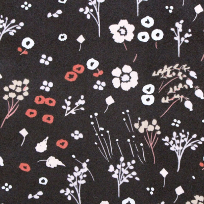 <img class='new_mark_img1' src='https://img.shop-pro.jp/img/new/icons20.gif' style='border:none;display:inline;margin:0px;padding:0px;width:auto;' />Birch Fabrics Dog Park JR-24 Baby Farrah Floral Soft Black