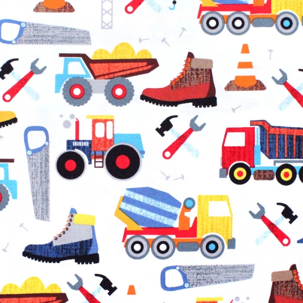 Windham Fabrics Work Zone 1 Construction Truck はたらく車 工事車輌 輸入生地 通販 Usaコットン通販 Windham Fabrics Work Zone 1 Construction Truck はたらく車 工事車輌 輸入生地 通販 Usaコットン通販