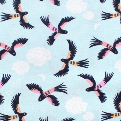 Cloud9 Fabrics Tropical Garden 227008 Parrot Play