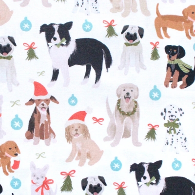 Paintbrush Studio Fabrics Happy Howlidays 120-21832 Doggie Christmas