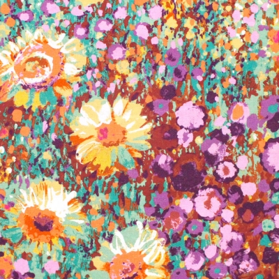 Robert Kaufman Fabrics Painterly Petals SRKD-19148-193 Zinnia Garden Summer