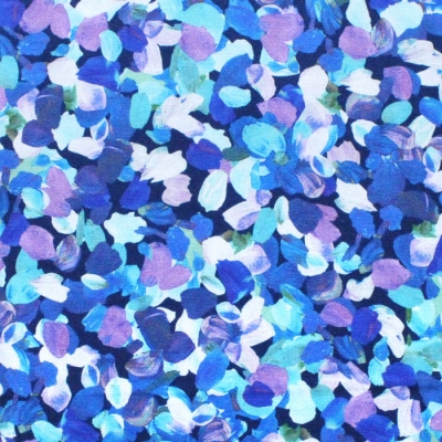 Robert Kaufman Fabrics Painterly Petals SRKD-20265-64 Confetti Flower Petals Azure