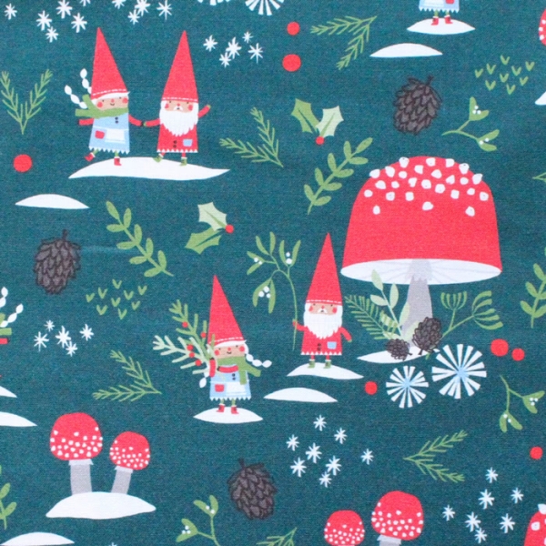 Paintbrush Studio Fabrics Gnome Noel 120-21780 Gnome Village Green